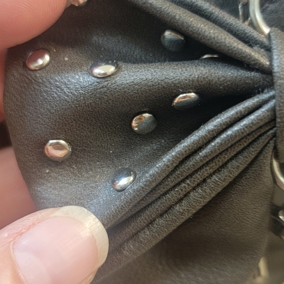 Betsyville By Betsy Johnson Vintage Y2k Brown Faux Leather Handbag - Picture 5 of 13